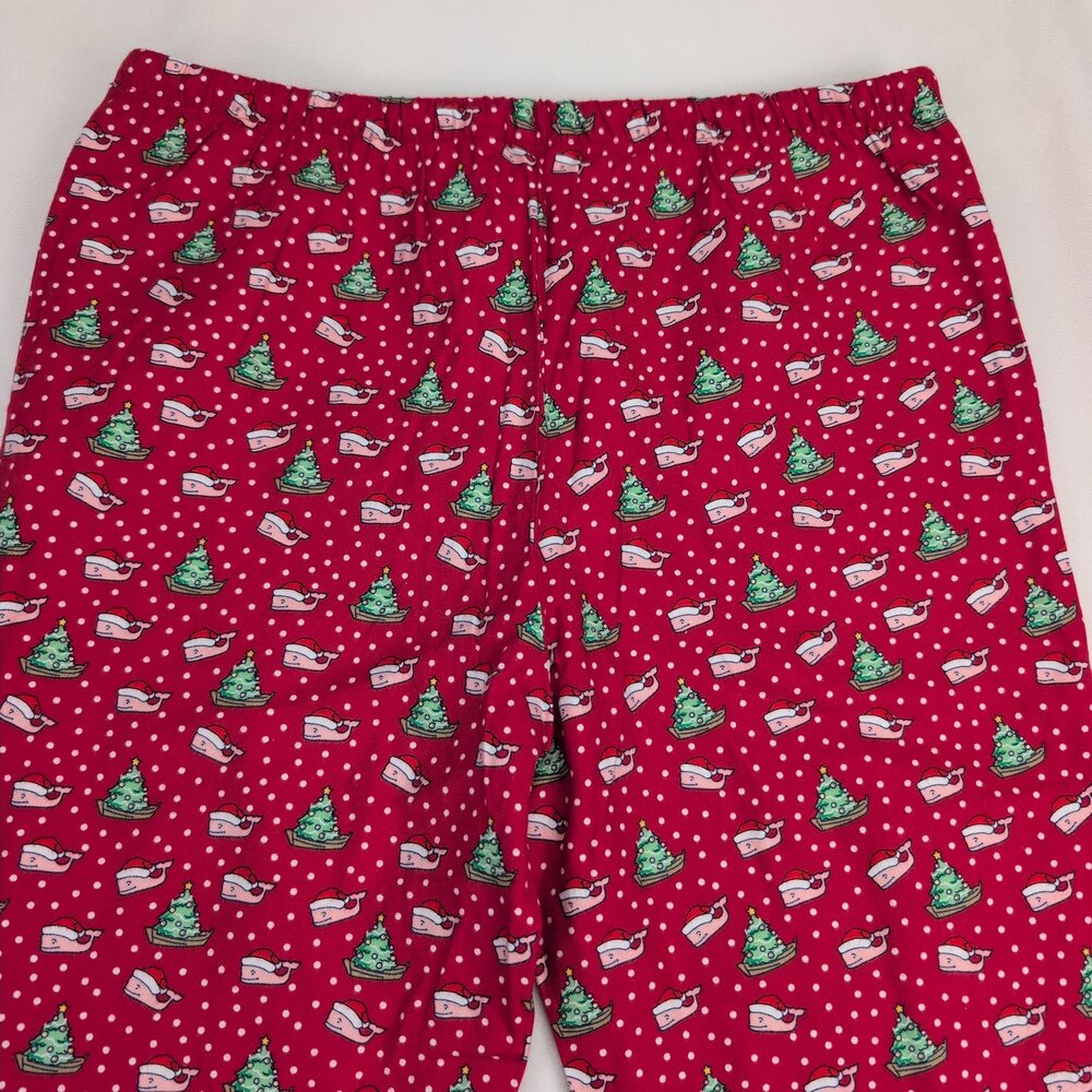 Vineyard Vines Flannel Holiday Pajama Pants S Whales & Trees - Picture 7 of 11
